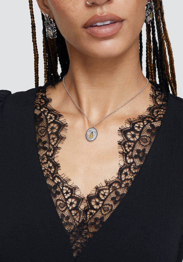 Sessile Bug Necklace - Silver