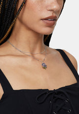 Rosea Rose Charm Necklace