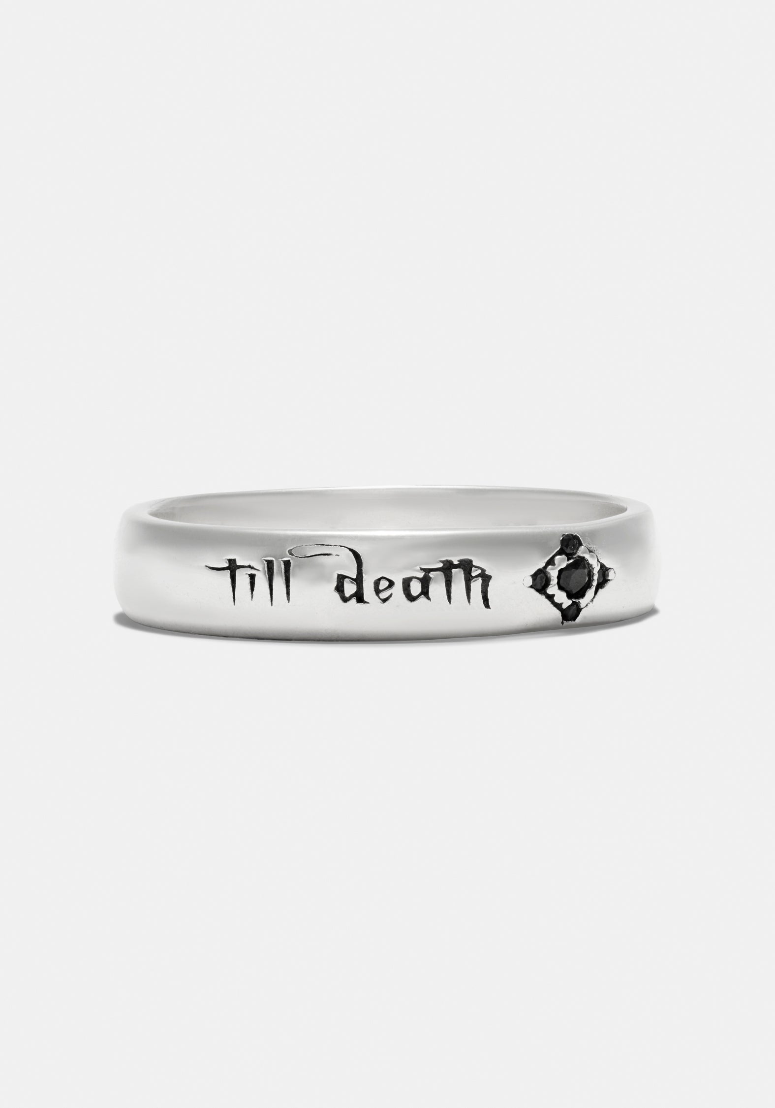 Till Death Sterling Silver Band - 4.8mm