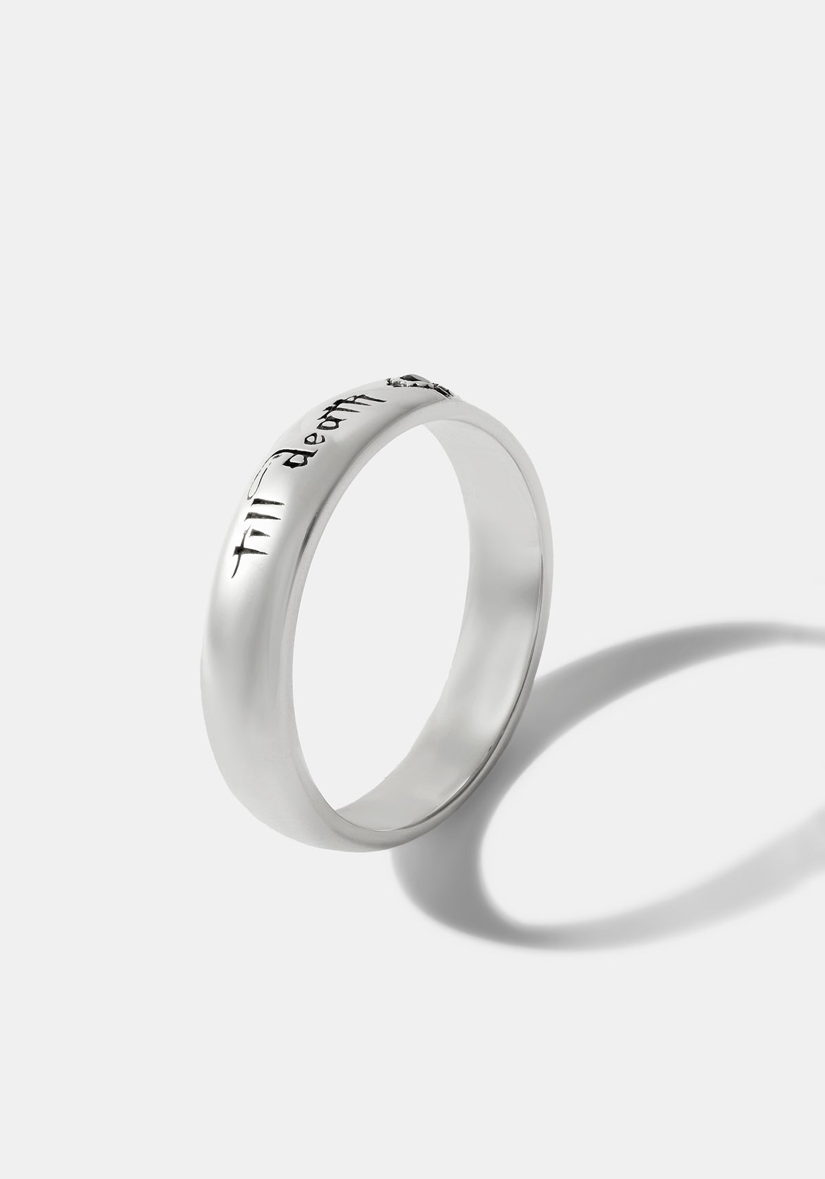 Till Death Sterling Silver Band - 4.8mm