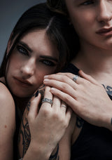 Amorata Lovers Sterling Silver Band - 9mm