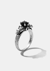 Querida Sterling Silver Dragon Ring