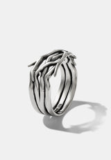 Rosethorn Sterling Silver Band - 9mm