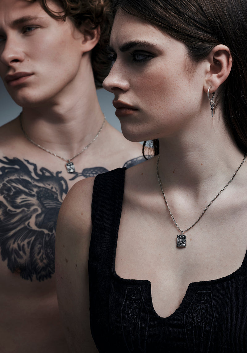 Amorata Lovers Sterling Silver Necklace