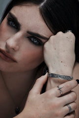 Amorata Lovers Sterling Silver Bangle