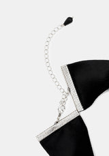 Malia Rabbit Skeleton Velvet Choker