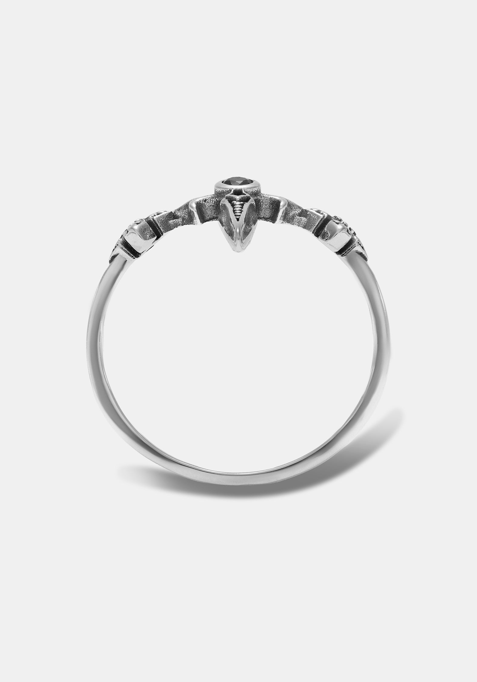 Sica Sterling Silver Black Spinel Ring