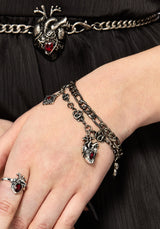 Corium and Anatomical Chain Heart Bracelet