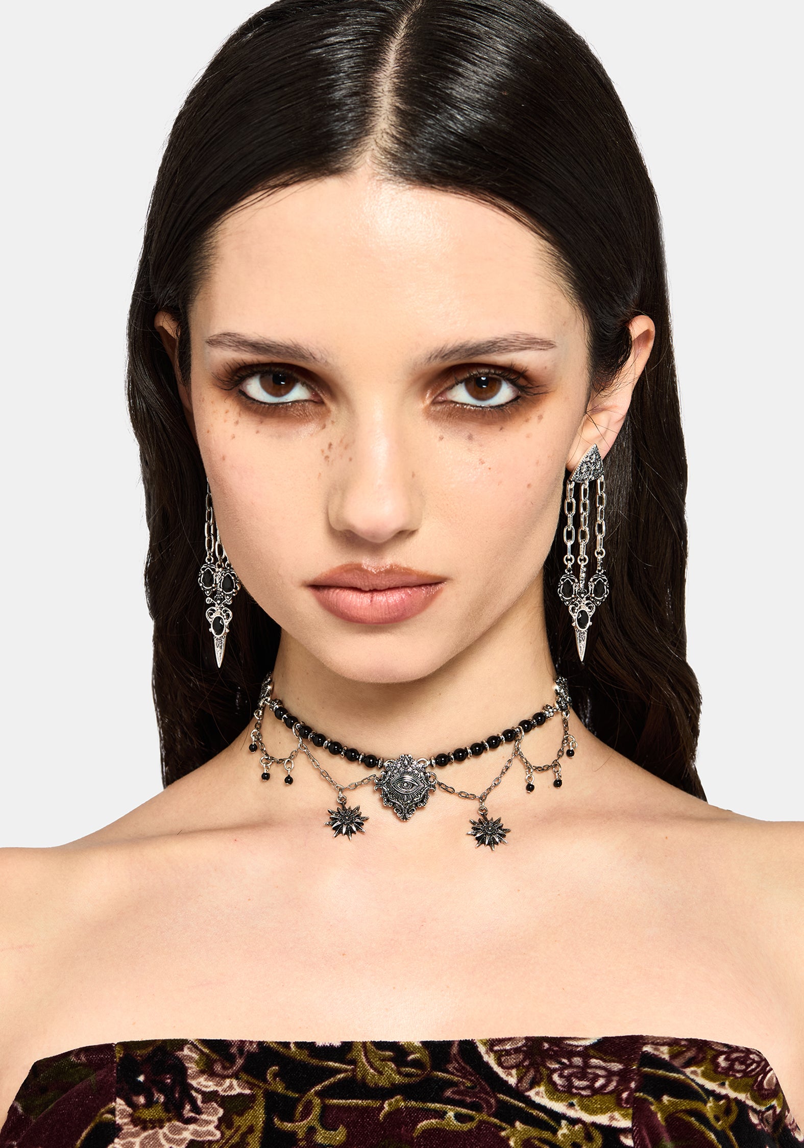 Gorthe Chain Drop Earrings