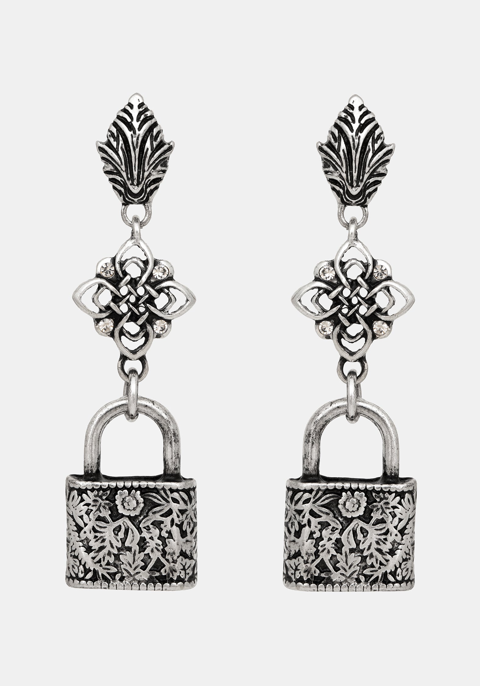 Gorthe Padlock Drop Earrings