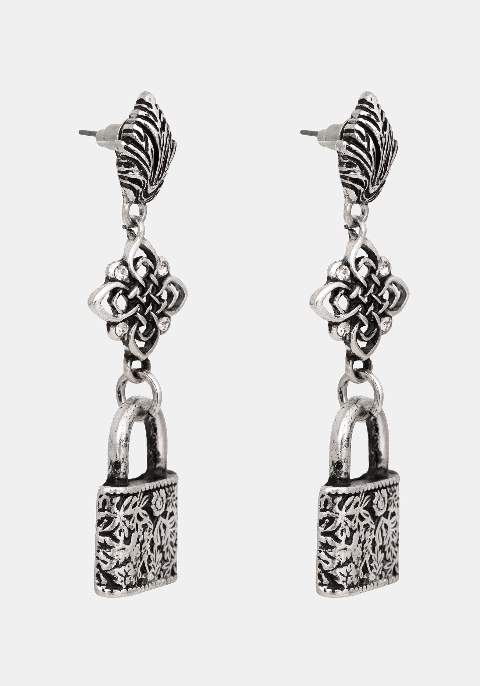 Gorthe Padlock Drop Earrings