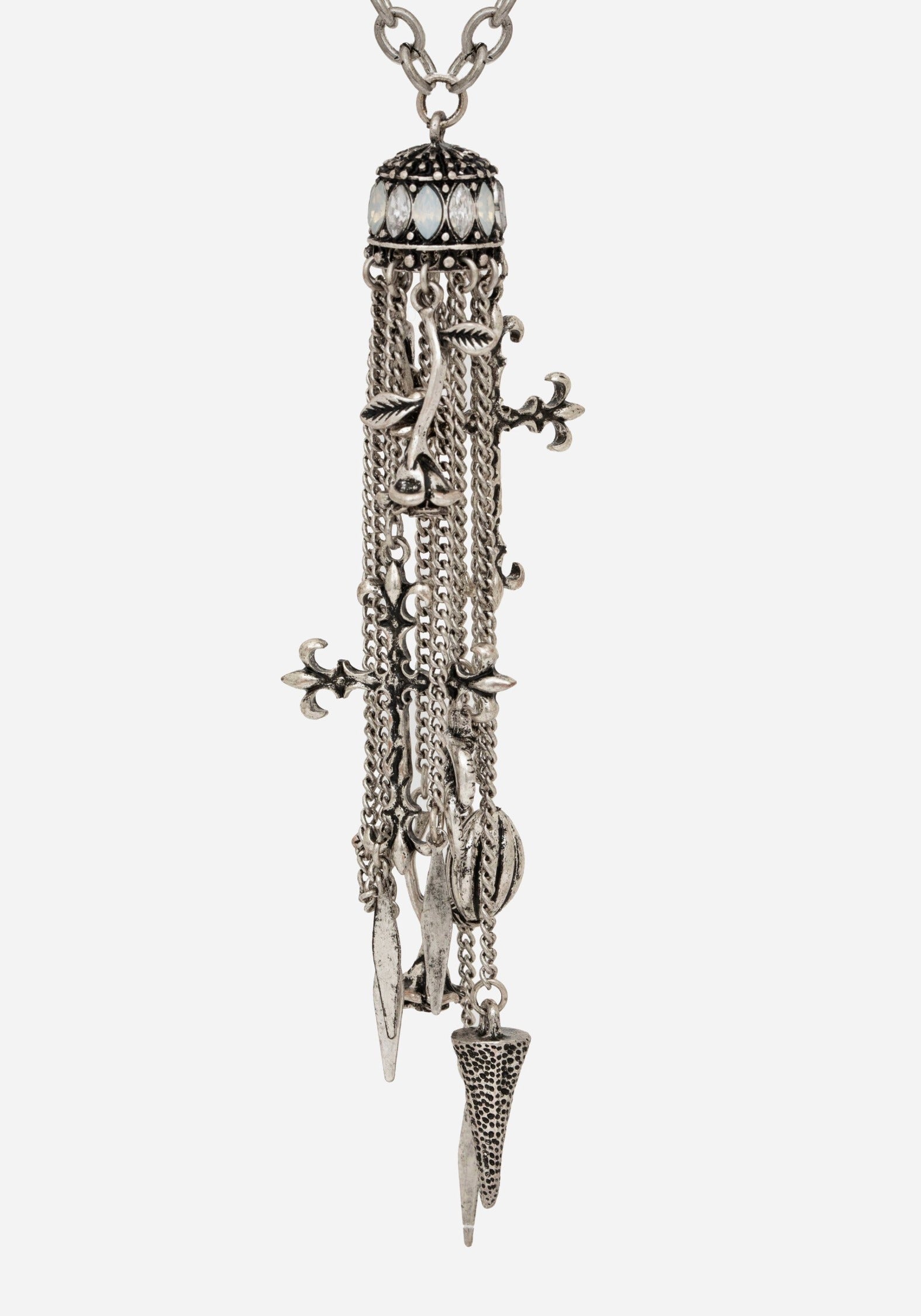 Flaren Charm Drop Necklace