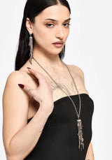 Flaren Charm Drop Necklace