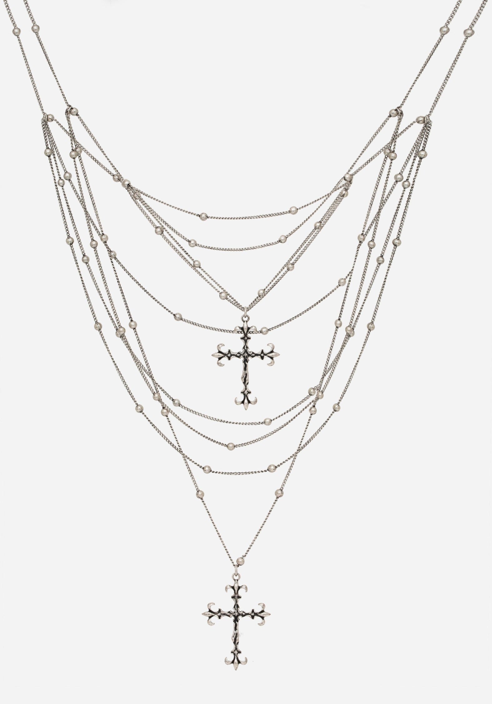 Chryx Layered Cross Necklace