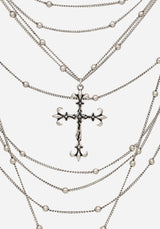 Chryx Layered Cross Necklace