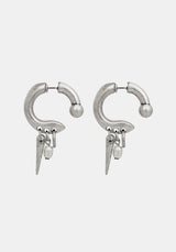 Gloryx Spike Faux Pearl Hoops