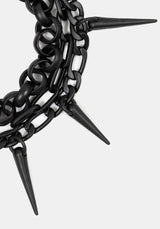 Chorx Layered Jet Chain Bracelet