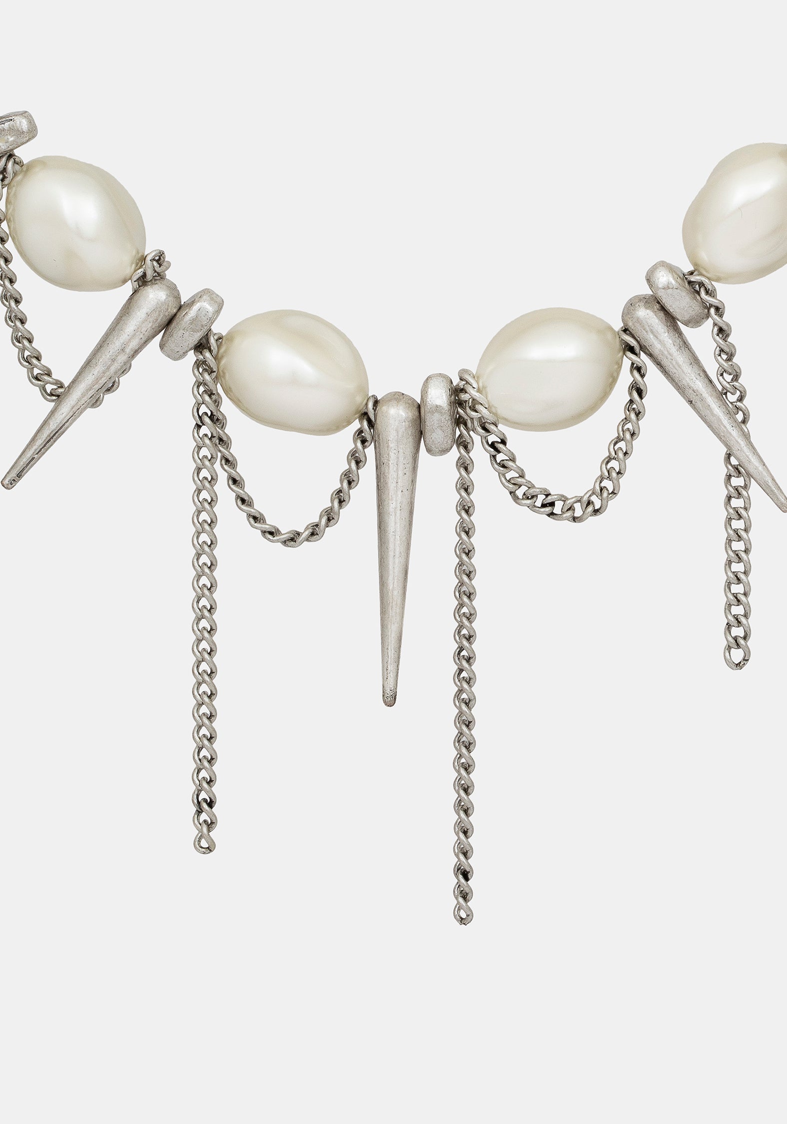 Flittex Spike Faux Pearl Choker