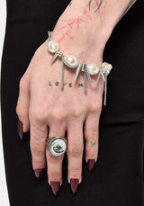 Flittex Spike Faux Pearl Bracelet