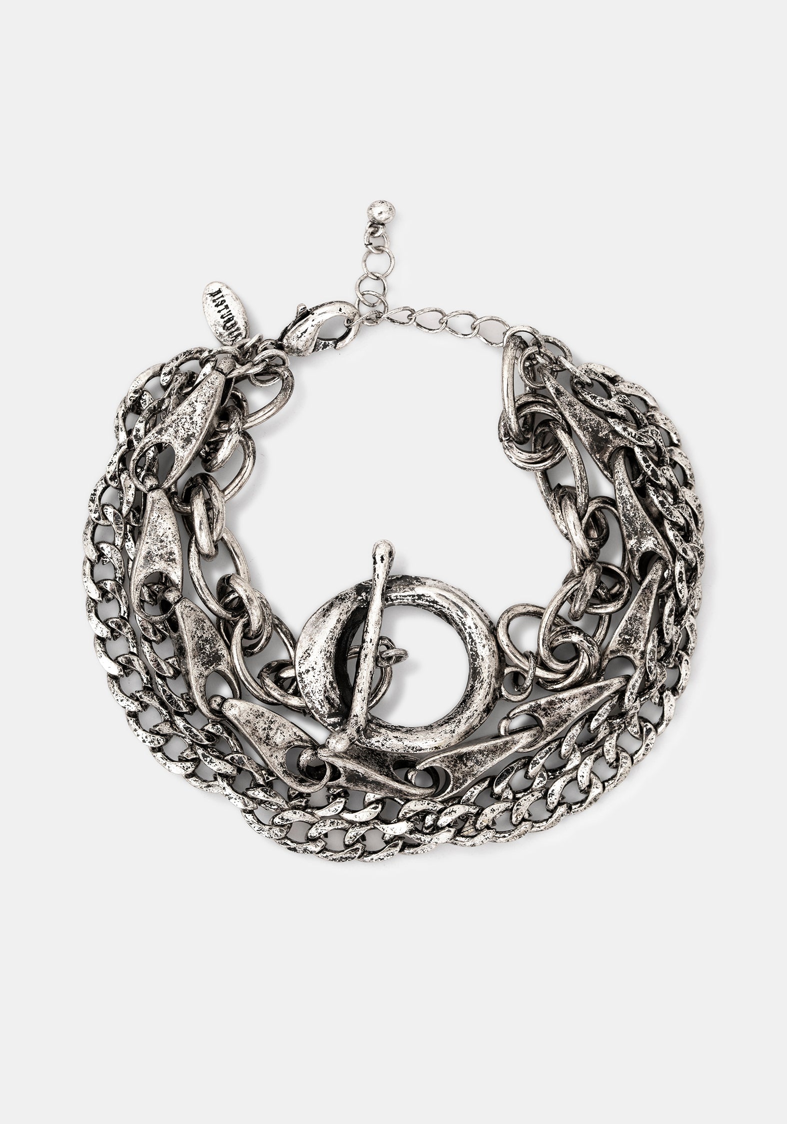 Golia Layered T-Bar Chain Bracelet