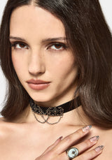 Velma Ribbon Chain Choker