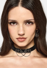 Velma Ribbon Chain Choker