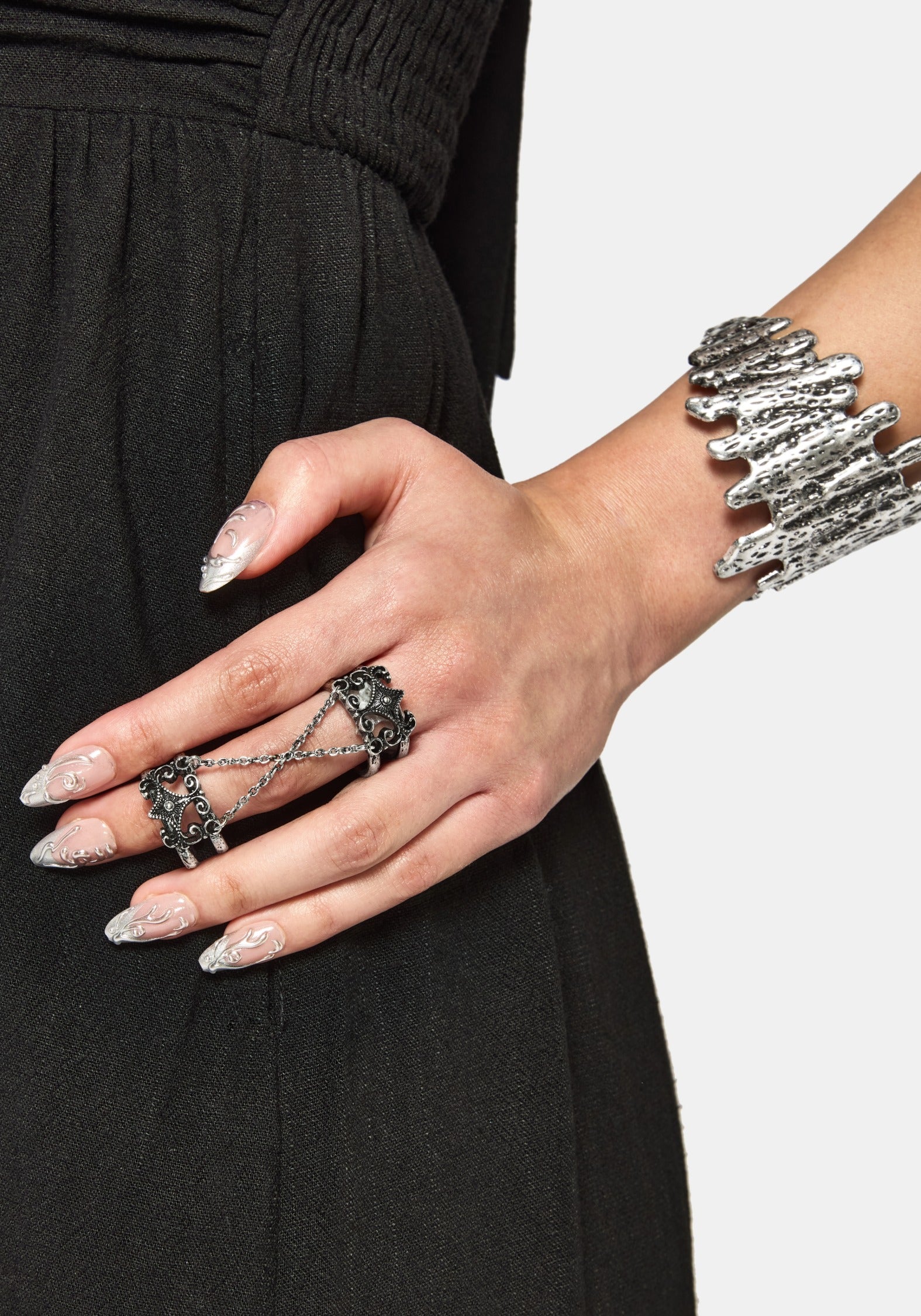 Velma Chain Linked Ring Set
