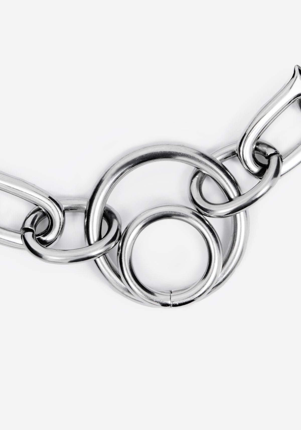 Ruzar Stainless Steel O-Ring Chunky Bracelet