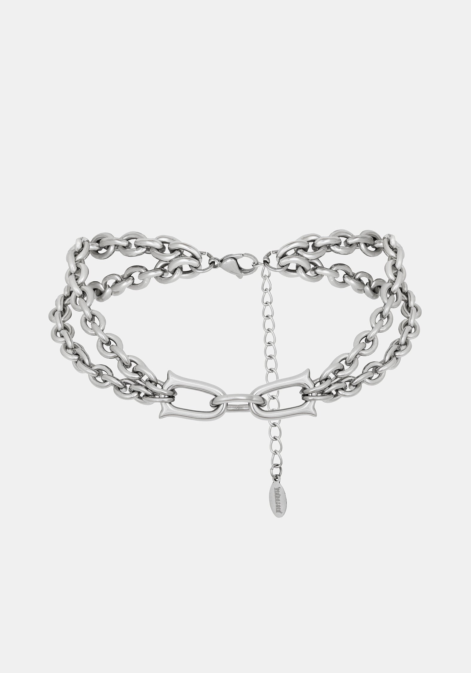 Ruzar Stainless Steel Chunky Chain Choker