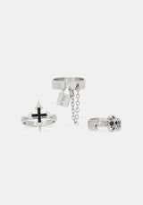 Lagoxin Stainless Steel Ring Set