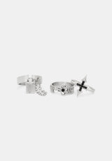 Lagoxin Stainless Steel Ring Set
