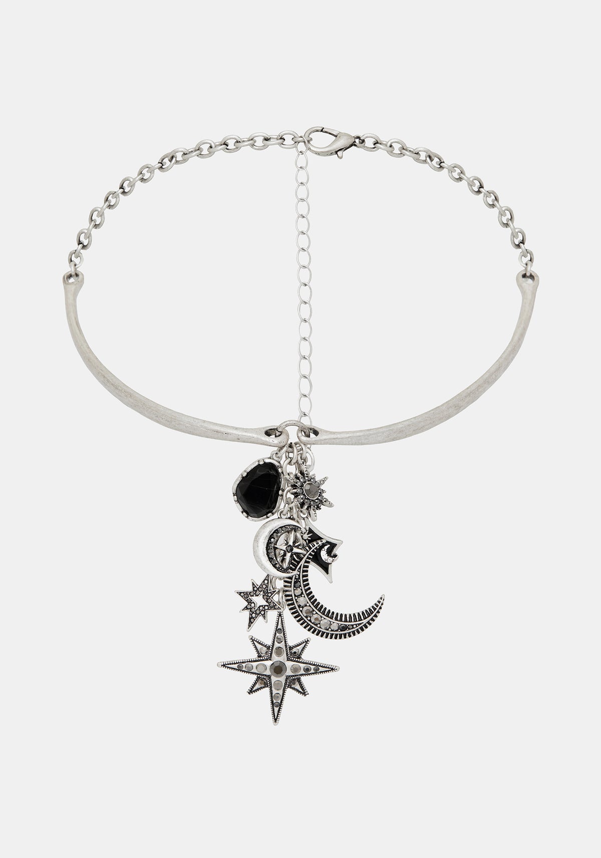 Flamini Celestial Cluster Torque Necklace