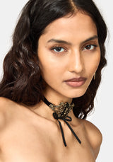 Aurelium Ornate Ribbon Choker