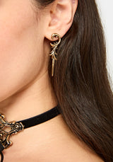 Torune Ornate Dagger Earrings