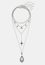 Orum Layered Charm Mirror Necklace
