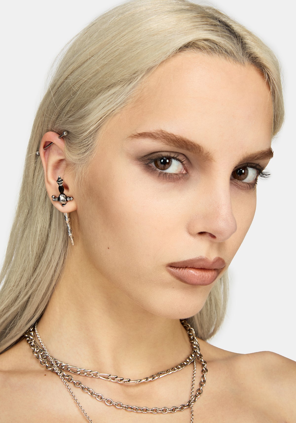 Eldun Sword Drop Earrings