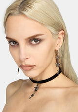 Quorin Skeleton Ribbon Choker