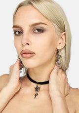 Quorin Skeleton Ribbon Choker