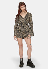 Herla Bhatik Floral Print Playsuit