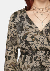 Herla Bhatik Floral Print Playsuit