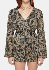 Herla Bhatik Floral Print Playsuit