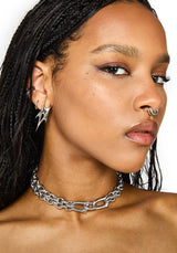 Ruzar Stainless Steel Chunky Chain Choker