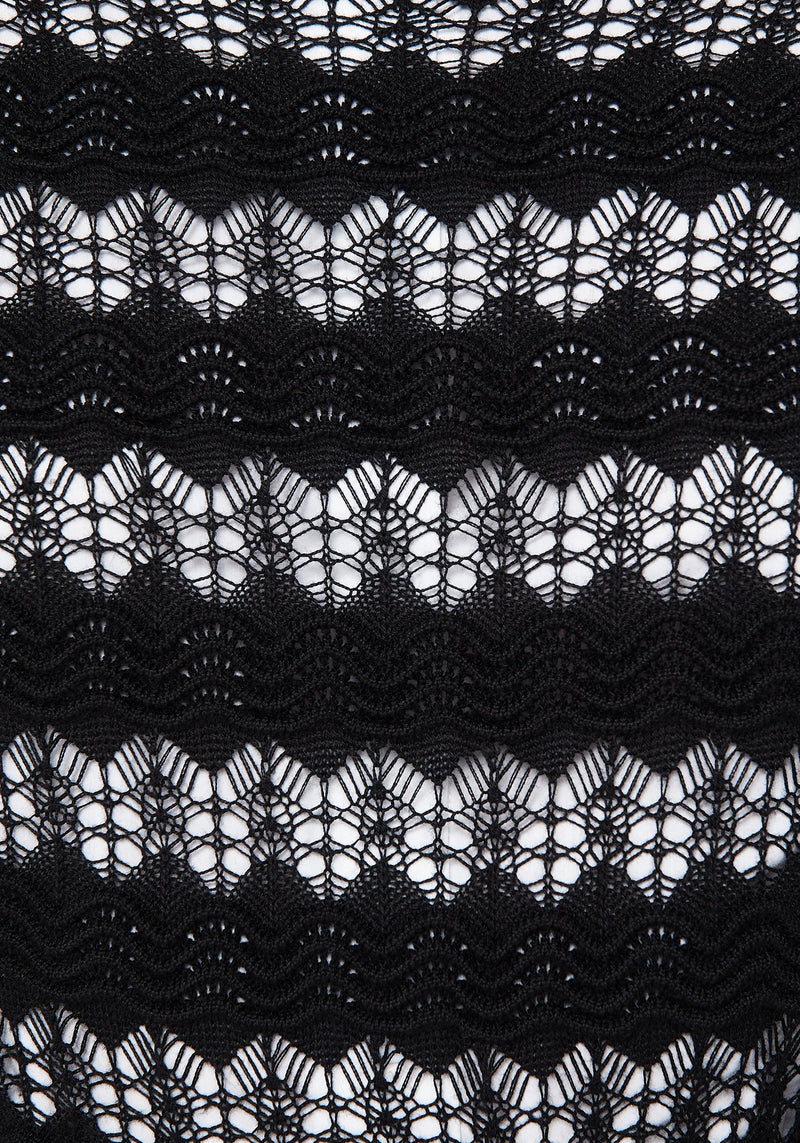 Wyn Cotton ZigZag Knit Long Sleeve Jumper