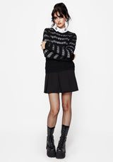 Wyn Cotton ZigZag Knit Long Sleeve Jumper