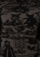 Diabolical Raised Jacquard Knit Jumper