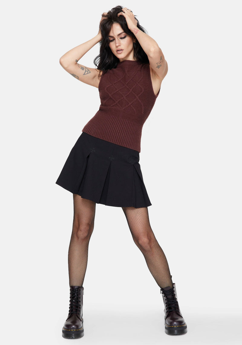 Hathor Cotton Celtic Cable Knit Vest