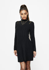 Dream Ribbed Skater Knit Dress