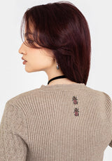 Tantra Floral Beetle Embroidered Cardigan