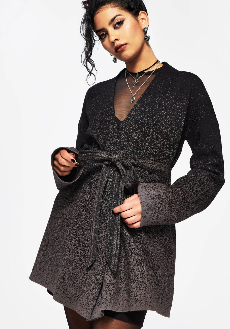 Nightjar Ombre Tie Wrap Cardigan