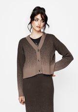 Nightjar Ombre Knit Cardigan - Taupe